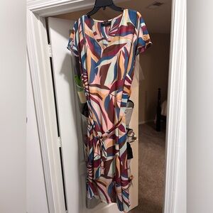 Lane Bryant Colorful Abstract Maxi Dress